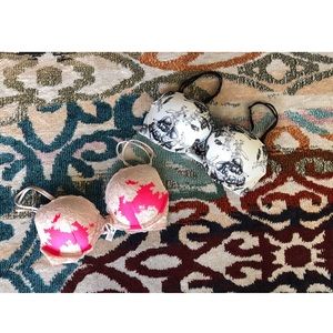 2 VS Victoria’s Secret Push Up Bras- RETIRED 36C